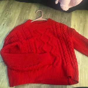 Red sweater